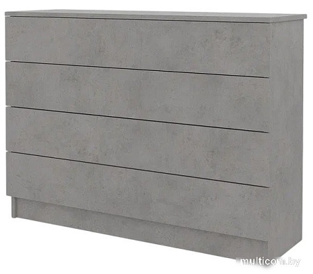 Комод Горизонт Нео 1050 4 ящика (бетон)