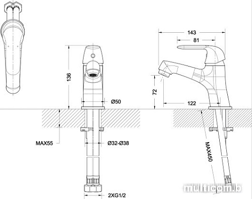 Смеситель Bravat Simple [F1135193CP-RUS]