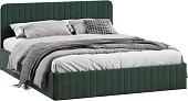 Кровать Трия Шелли Тип 1 с подъемным механизмом 160x200 (велюр Confetti Deep forest)