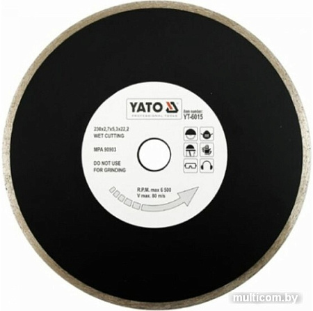 Отрезной диск алмазный Yato YT-6015