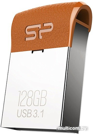 USB Flash Silicon-Power Jewel J35 128GB (серебристый)