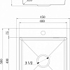 Кухонная мойка Ukinox PRB450.500-GT10C0CW