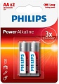 Батарейка Philips Power Alkaline AA LR6P2B/97 (2 шт)