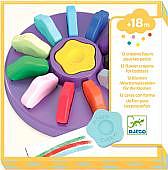 Восковые мелки Djeco В форме цветка для малышей 09005 (12 шт)