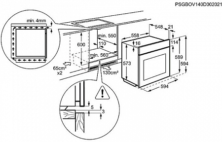 Духовой шкаф Electrolux EOG92102CX