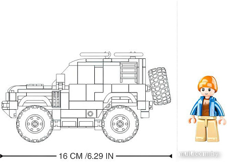 Конструктор Sluban Модельки. Внедорожник M38-B1015 9590286