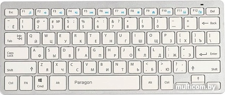 Клавиатура + мышь QUMO Paragon (серебристый/белый)