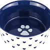 Миска Elan Gallery Лапка на синем и сердечки 230206