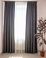 Комплект штор Decoretto Канвас серый КСГ-K111 3.5x2.7 м (графит, 2 шт)