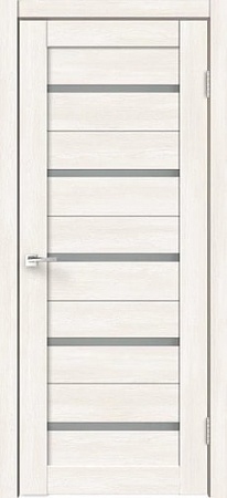 Межкомнатная дверь Velldoris Eco Flex City 7 90x200 (дуб бьянко/стекло мателюкс)