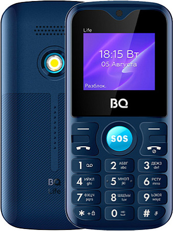 Кнопочный телефон BQ-Mobile BQ-1853 Life (синий)