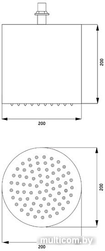 Верхний душ Deante Round NAC 093K