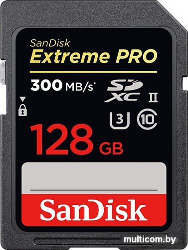 Карта памяти SanDisk Extreme PRO UHS-II SDXC 128GB [SDSDXPK-128G-GN4IN]
