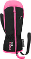 Горнолыжные варежки Reusch Ben 6285408-7769 (р-р 2, Mitten Black/Knockout Pink)