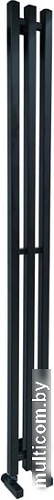 Полотенцесушитель Ростела Слим 1/2" 3 перекладины 12x150 см (черный)