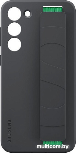 Чехол для телефона Samsung Silicone Grip Case S23+ (черный)