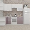 Угловая кухня ВерсоМебель ЭкоЛайт-6 1.2x2.2 левая (белый/глициния)