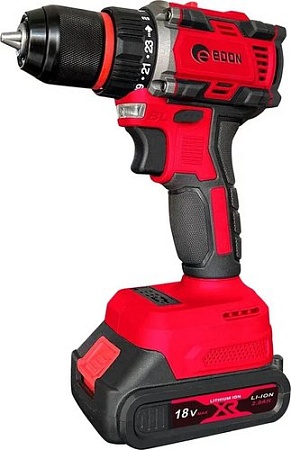 Дрель-шуруповерт Edon UAD-18DBL (с 2-мя АКБ, кейс)