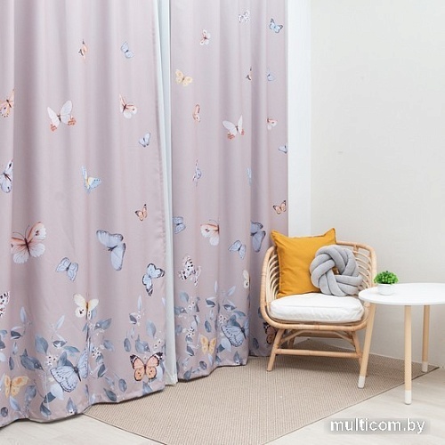 Комплект штор Этель Butterfly dance 9279049 1.45x2.6 м (2 шт)