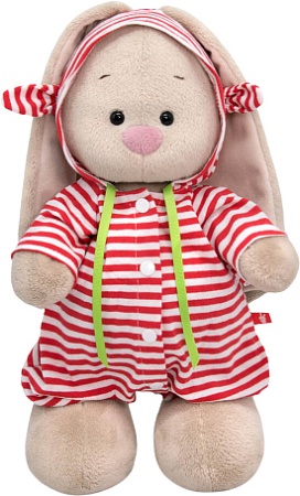 Классическая игрушка BUDI BASA Collection Зайка Ми в полосатом комбинезоне StM-506 (25 см)