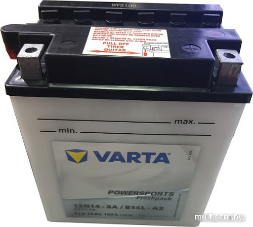 Мотоциклетный аккумулятор Varta Powersport Freshpack YB14L-A2/B14L-A2 514 011 019 (14 А·ч)