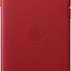 Apple Leather Case для iPhone SE 2020 (красный)
