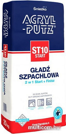 Шпатлевка Sniezka Acryl-Putz Start EX ST10 20 кг (белый)