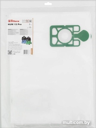 Комплект одноразовых мешков Filtero NUM 15 Pro