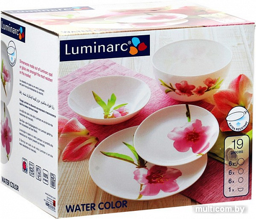 Столовый сервиз Luminarc Water Color [E4905]