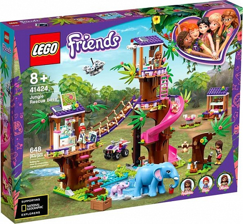 Конструктор LEGO Friends 41424 Джунгли: штаб спасателей