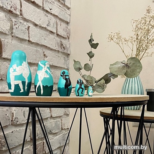 Развивающая игра Брестская Матрешка С артистами балета Лебединое озеро (набор 5 шт)