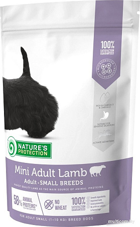 Сухой корм для собак Nature's Protection Mini Adult Lamb Small Breeds NPS45733 500 г