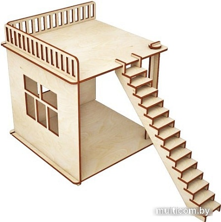Кукольный домик ХэппиДом Пристройка и лестница для домика HK-M007