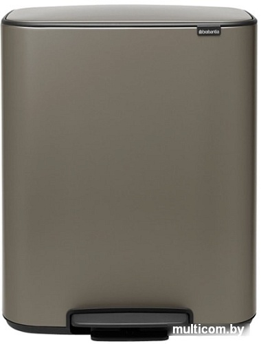 Brabantia Bo Pedal Bin 60 л (платиновый)