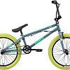 Велосипед Stark Madness BMX 2 2025 (темно-серый/матовый зеленый/неон/зеленый)