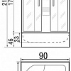 Душевая кабина River Temza 90/46 МТ