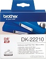 Самоклеящаяся термобумага Brother DK-22210 (29 мм, 30.48 м)