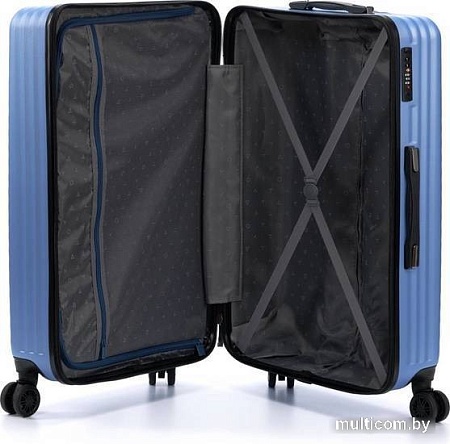 Чемодан-спиннер Torber T1919L 77 см (синий)