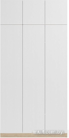Шкаф распашной Soma Lord Lite 3-х створчатый 120x240 (дуб сонома/белый)