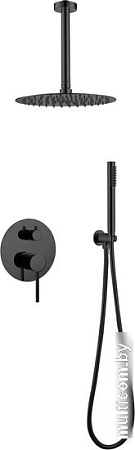 Душевая система Abber Emotion AF8821B (черный матовый)