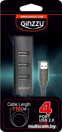 USB-хаб Ginzzu GR-474UB