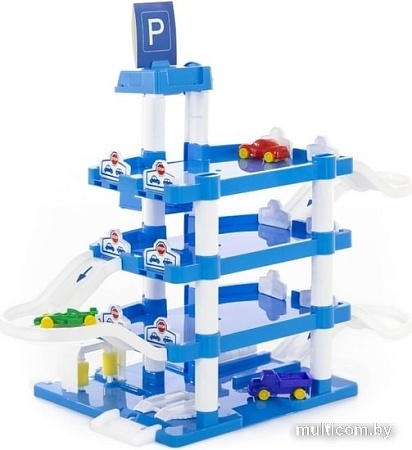 Элемент трека Полесье Паркинг Aral 4-уровневый с автомобилями 46093