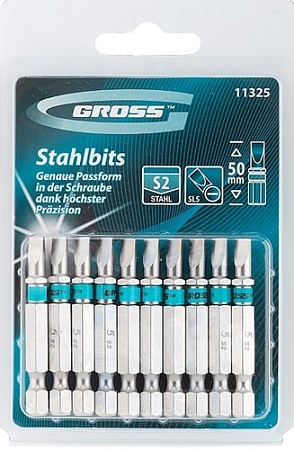 Набор бит GROSS 11325 (10 предметов)