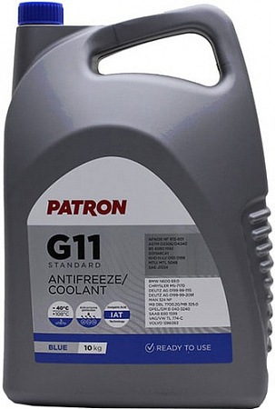 Антифриз Patron G11 Standard Blue 10кг
