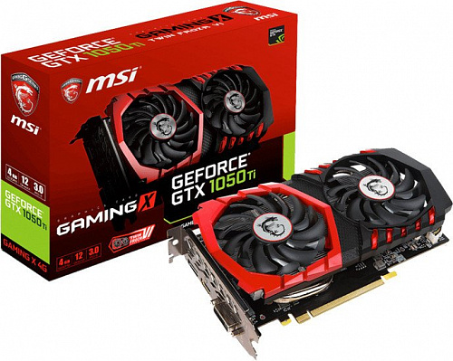 Видеокарта MSI Geforce GTX 1050 Ti Gaming X 4GB GDDR5 [GTX 1050 TI GAMING X 4G]