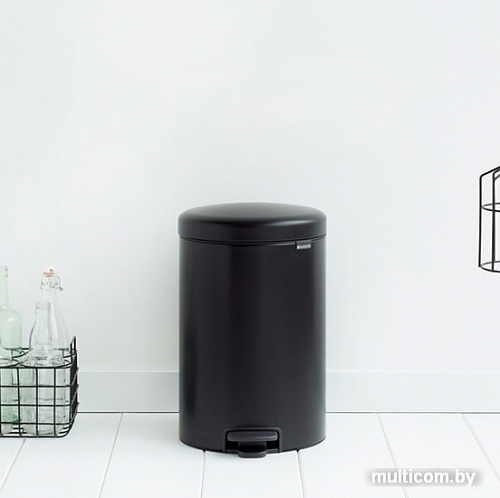 Brabantia Pedal Bin NewIcon 20 л (черный матовый)