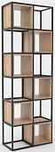 Стеллаж Hype Mebel Грос-2 70x210 (черный/дуб галифакс натуральный)