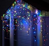 Бахрома Luazon 3x0.9 м 232 LED 5204452 (черный каучук провод, мульти)