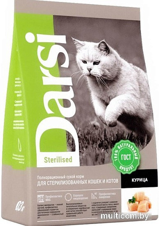 Сухой корм для кошек Darsi для стерилизованных кошек c курицей 1.8 кг