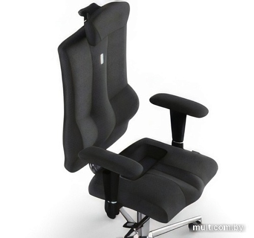 Кресло Kulik System Elegance (азур/хром, черный с подголовником)